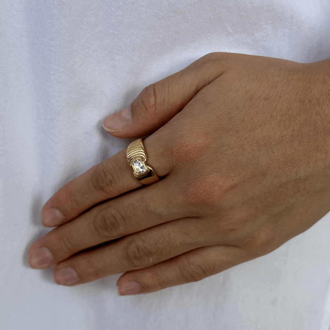 RADIANT ZIRCONIA RING - ANILLOS - Malandra Jewelry - EUWR422.7-JDR0112053-7