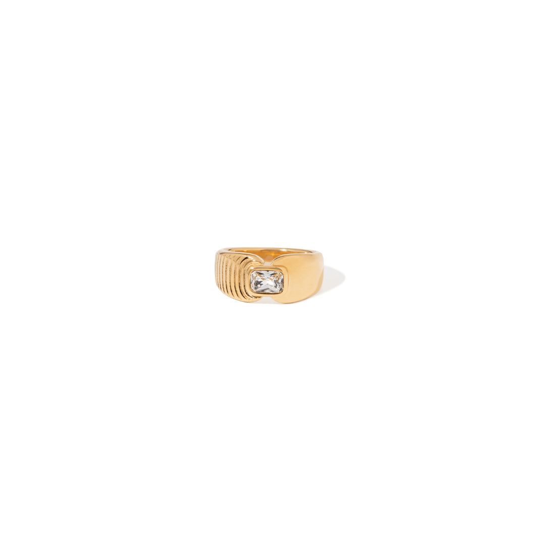 RADIANT ZIRCONIA RING - ANILLOS - Malandra Jewelry - EUWR422.7-JDR0112053-7