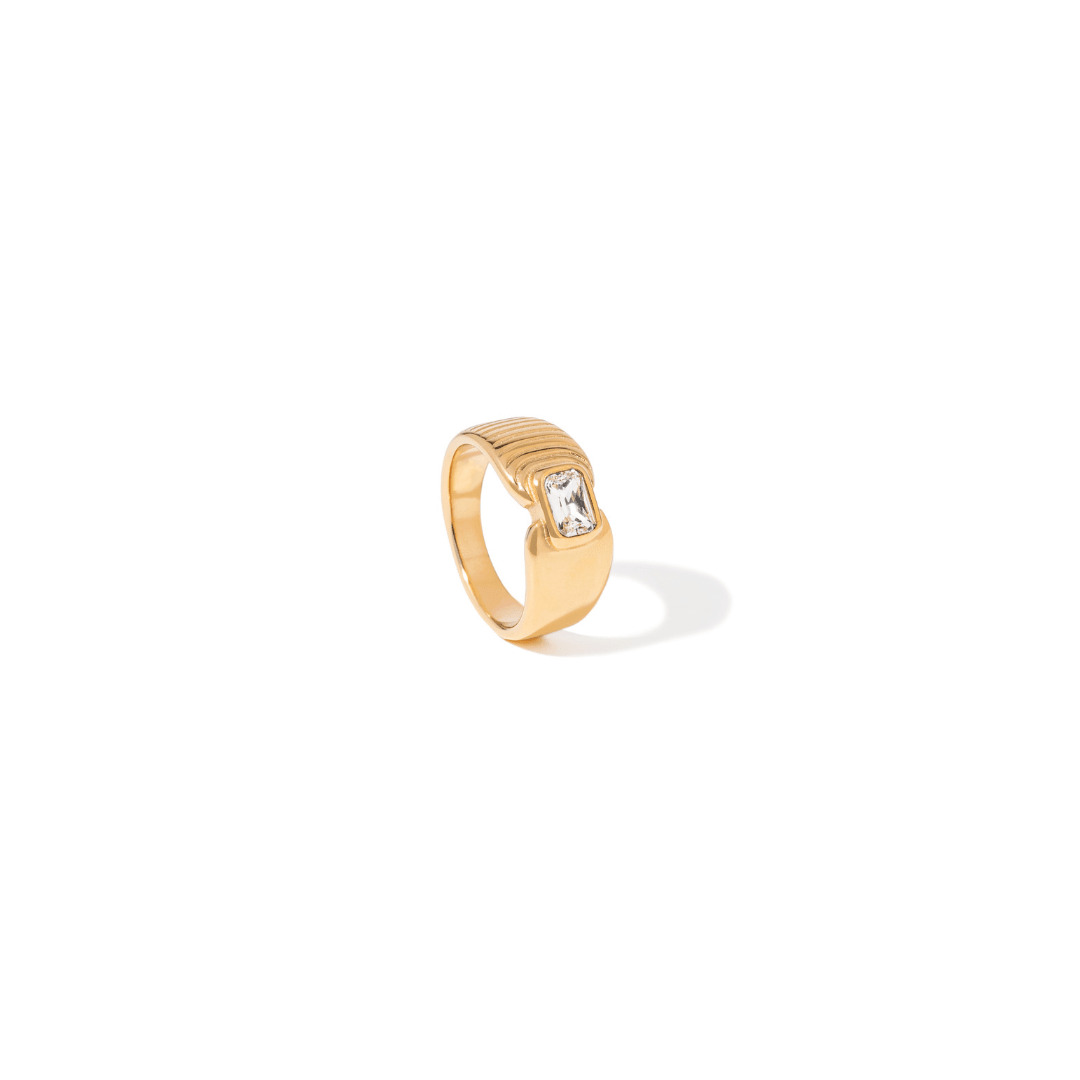RADIANT ZIRCONIA RING - ANILLOS - Malandra Jewelry - EUWR422.7-JDR0112053-7