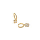 RADIENT SPARK CHARM HUGGIES - ARETES - Malandra Jewelry - AA1384 - D43781