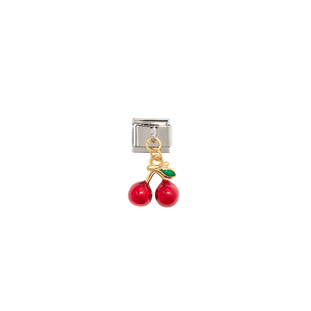 RED CHERRIES CHARM - DIJES - Malandra Jewelry - AD1438 - J49544