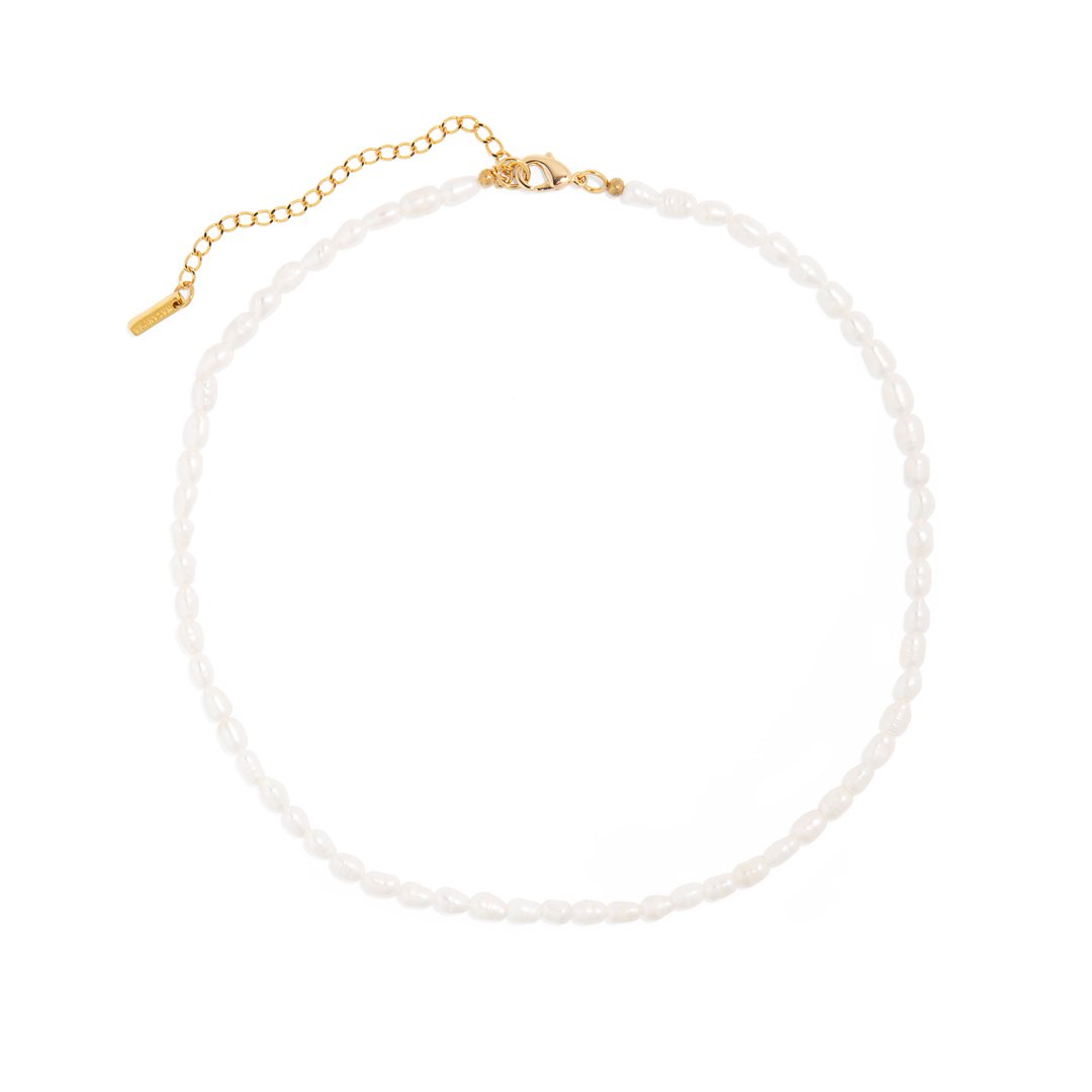 RICE PEARL STRAND NECKLACE - COLLARES - Malandra Jewelry - TC1724