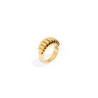 RING GOLDEN COLUMNS - ANILLOS - Malandra Jewelry - EVFR44.6 - 1184 - RT1418G - 0025A