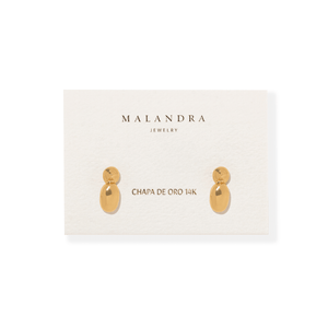 RIPPLE DROP EARRINGS - ARETES - Malandra Jewelry - VCA293-4043