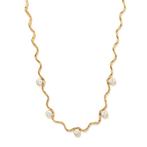 RIPPLE GOLD SHINE NECKLACE - COLLARES - Malandra Jewelry - EUWC561-JDN0304300