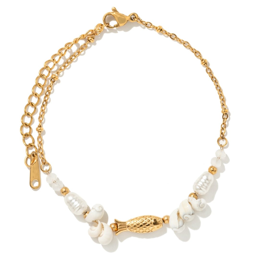 RIVIERA FISH PEARL BRACELET - PULSERAS - Malandra Jewelry - EUWP548-JDB0203314