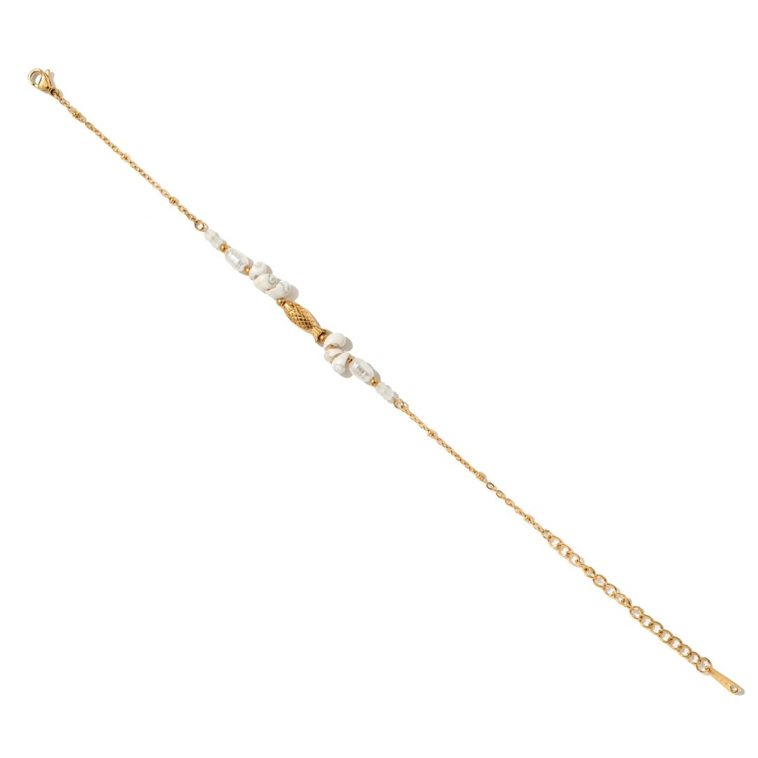 RIVIERA FISH PEARL BRACELET - PULSERAS - Malandra Jewelry - EUWP548-JDB0203314