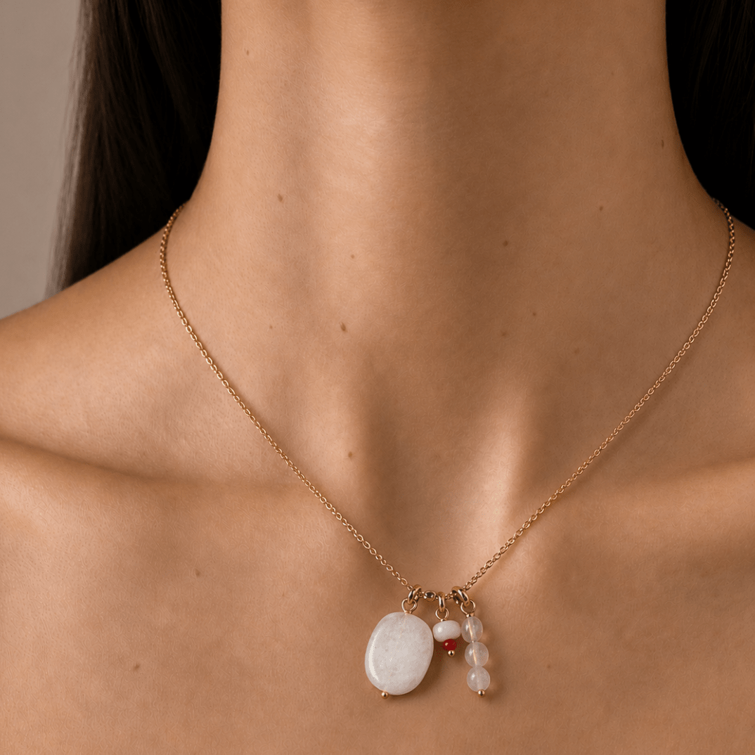 Rose Quartz Blush Charm - DIJES - Malandra Jewelry - TD2587