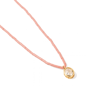 Rosebud Stone Gaia Necklace - COLLARES - Malandra Jewelry - TC2704