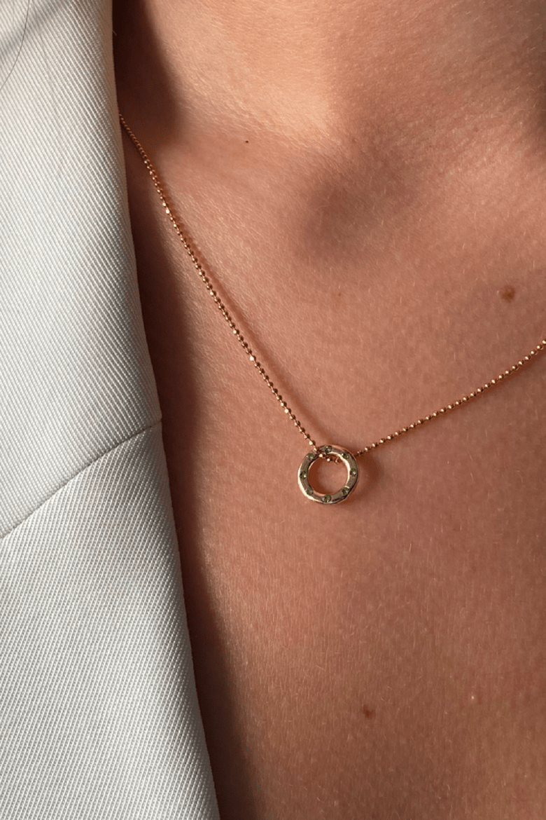 Rosegold Plain Charm - DIJES - Malandra Jewelry - EYHD185.R