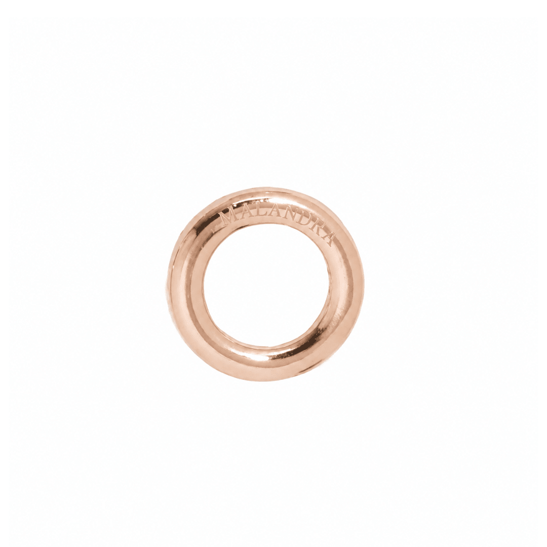 Rosegold Plain Charm - DIJES - Malandra Jewelry - EYHD185.R
