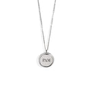ROUND CHARM CUSTOM SILVER NECKLACE - COLLARES - Malandra Jewelry - ESYC5.P