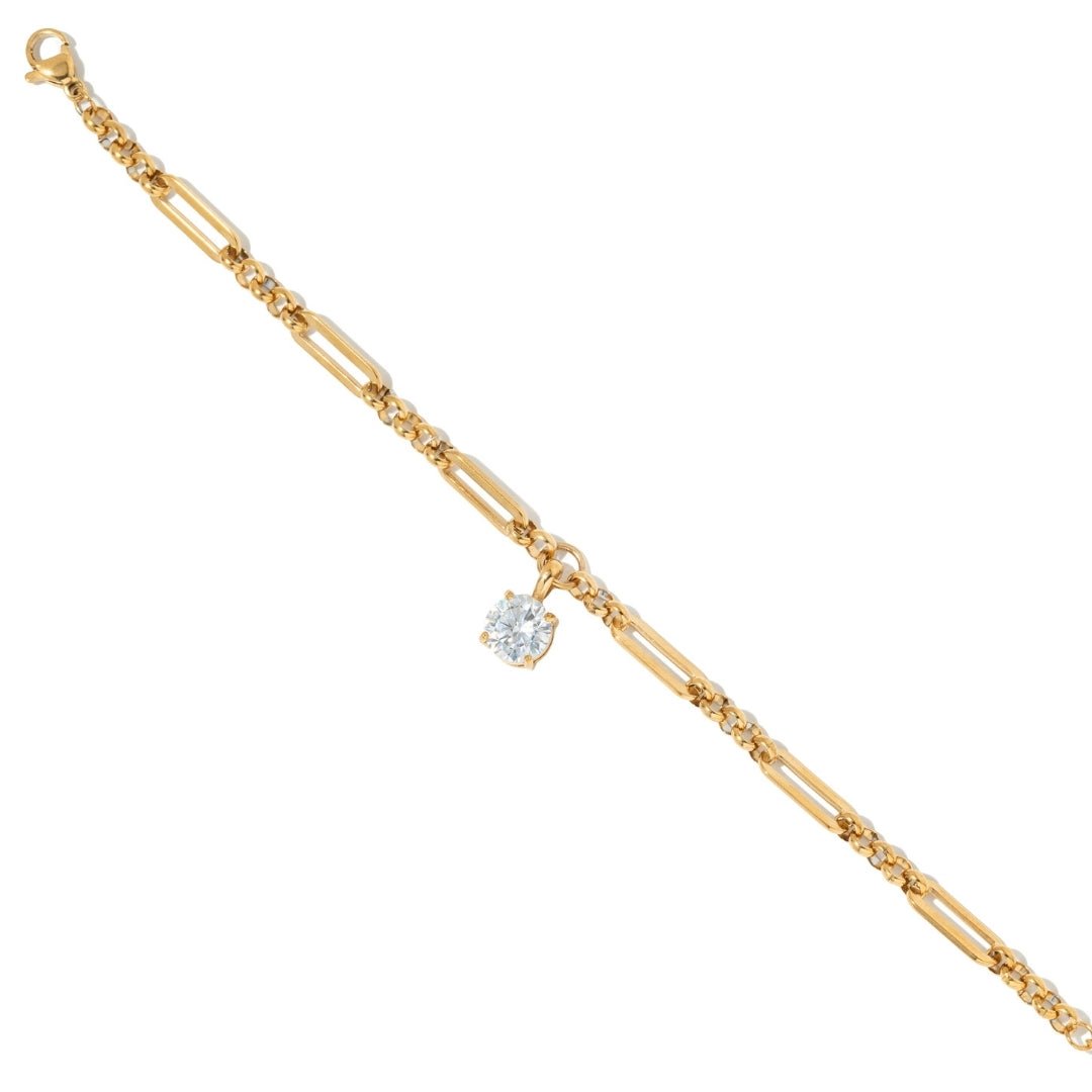 ROUND LUX LINK BRACELET - PULSERAS - Malandra Jewelry - EUWP417-JDB0312201-3