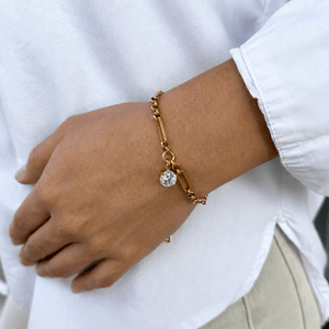 ROUND LUX LINK BRACELET - PULSERAS - Malandra Jewelry - EUWP417-JDB0312201-3