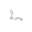 ROYAL BEE SILVER HOOPS - ARETES - Malandra Jewelry - FBA463-1EAR0026-RR