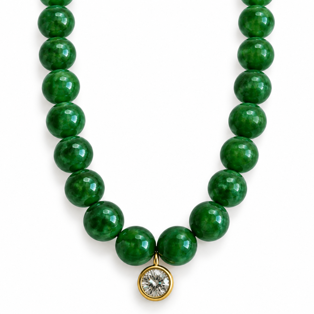 Royal Jade Gaia Necklace - COLLARES - Malandra Jewelry - TC2679