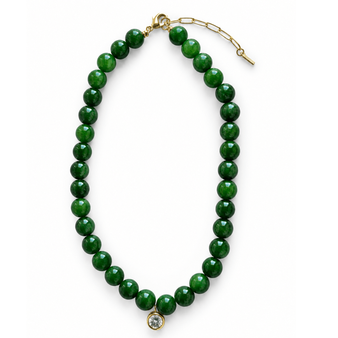 Royal Jade Gaia Necklace - COLLARES - Malandra Jewelry - TC2679