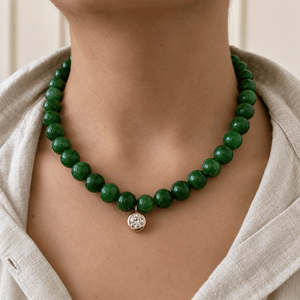 Royal Jade Gaia Necklace - COLLARES - Malandra Jewelry - TC2679