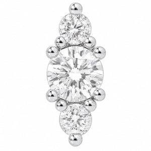 ROYAL MARQUISE SILVER PIERCING - ARETES - Malandra Jewelry - ZTA33.P-EGD1831