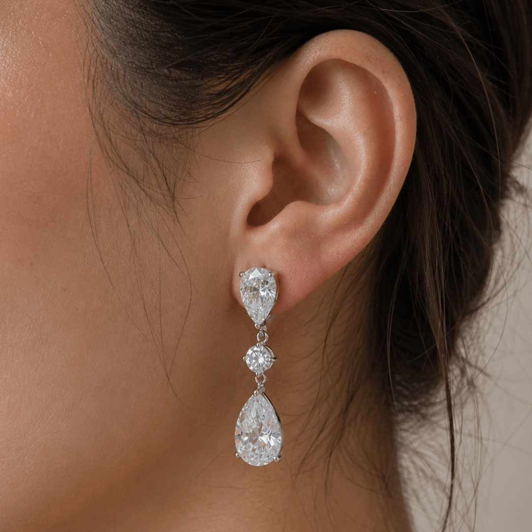ROYAL TEARDROP EARRINGS - ARETES - Malandra Jewelry - EZAA55.P-FSEP2426