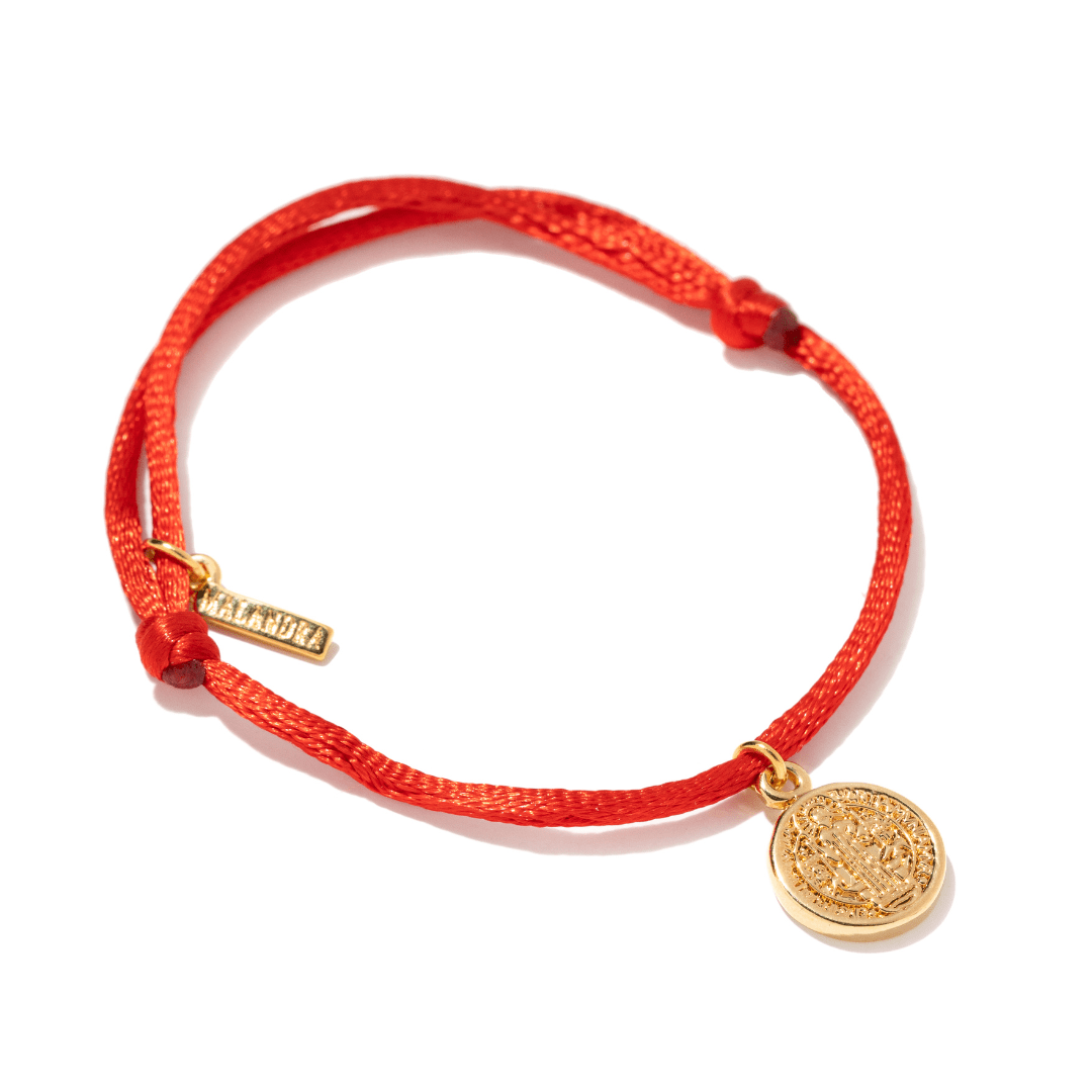 SAINT BENEDICT RED BRACELET - PULSERAS - Malandra Jewelry - TP2512