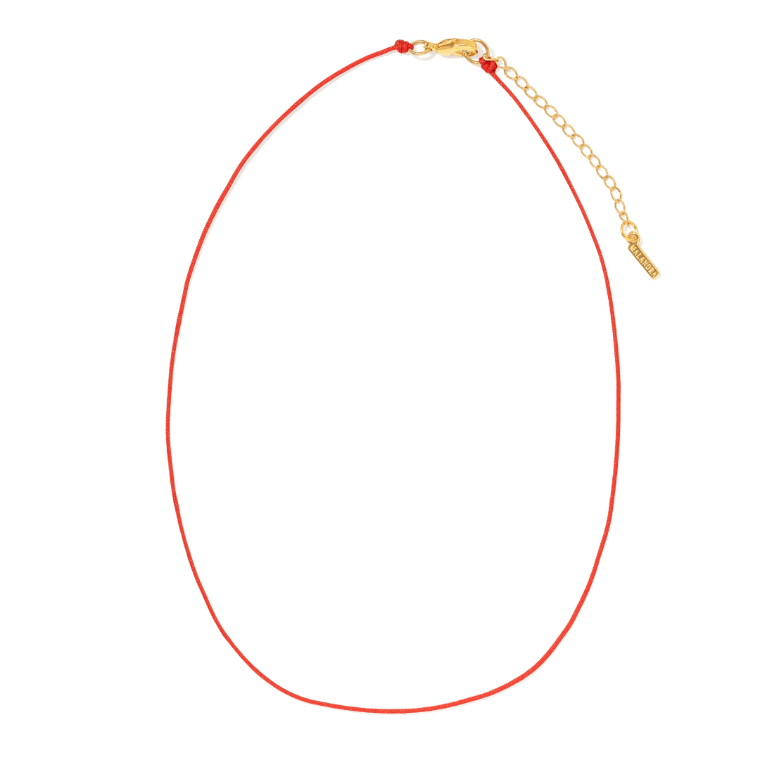Scarlet Cord Necklace - COLLARES - Malandra Jewelry - TC2685