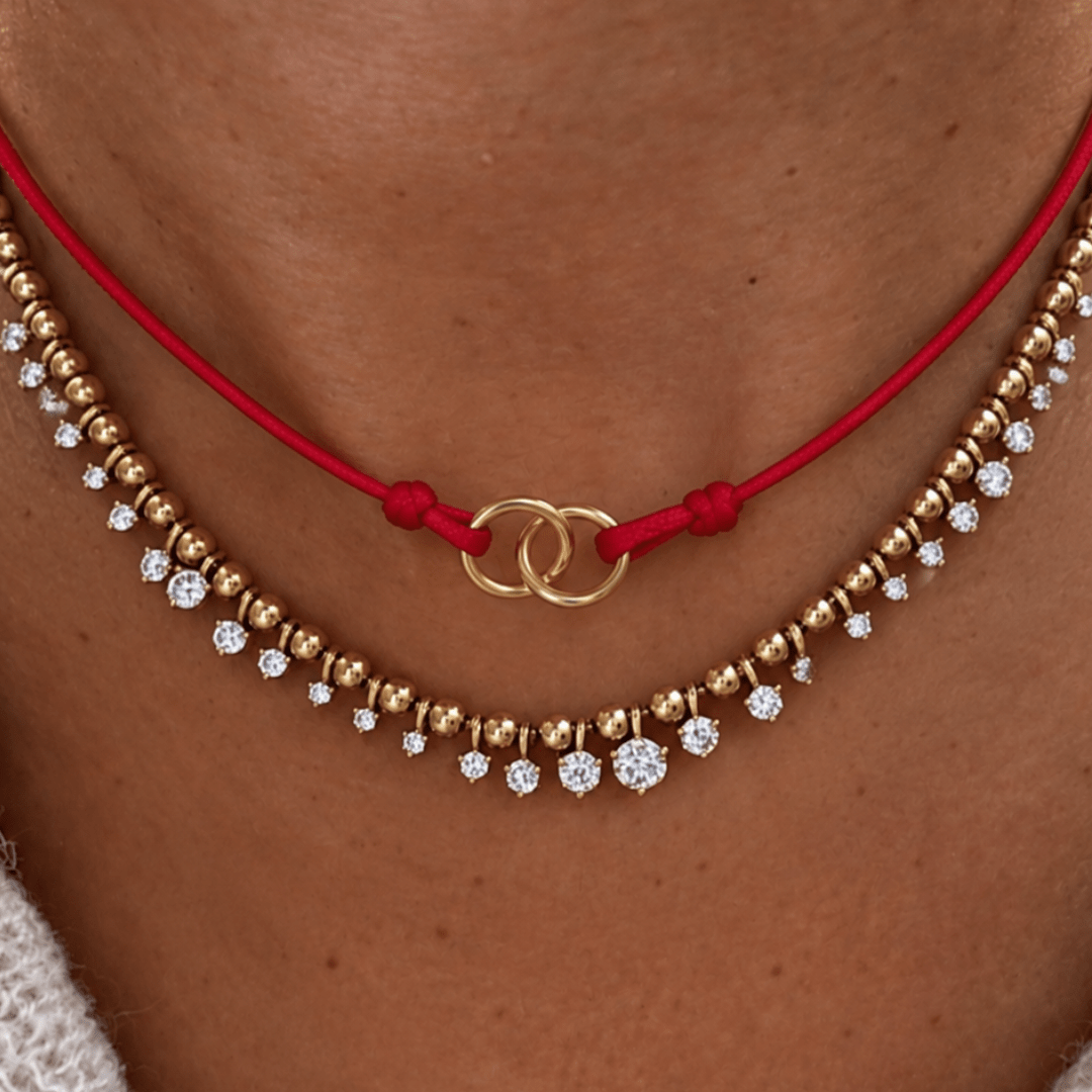 Scarlet Interlock Necklace - COLLARES - Malandra Jewelry - TC2684