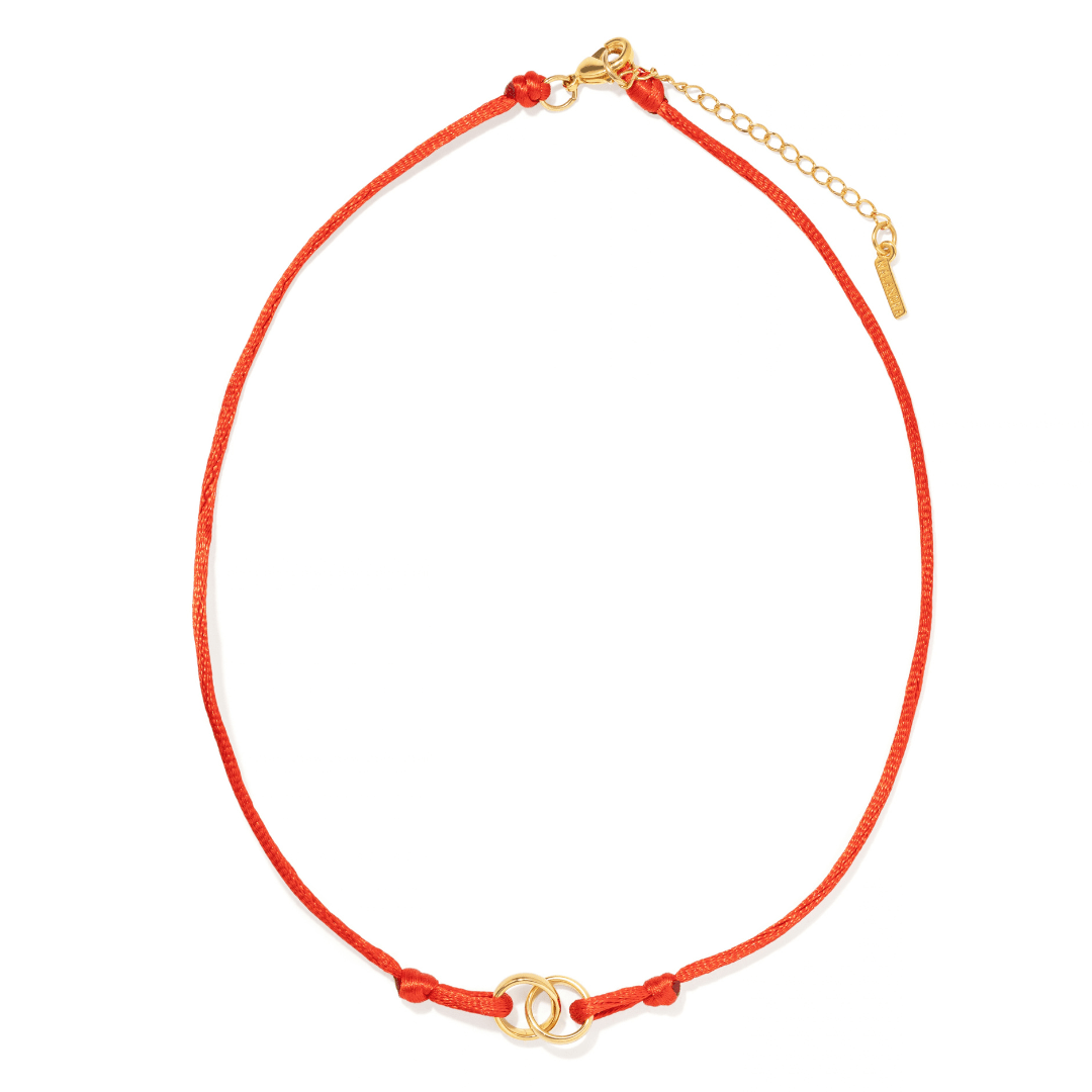 Scarlet Interlock Necklace - COLLARES - Malandra Jewelry - TC2684