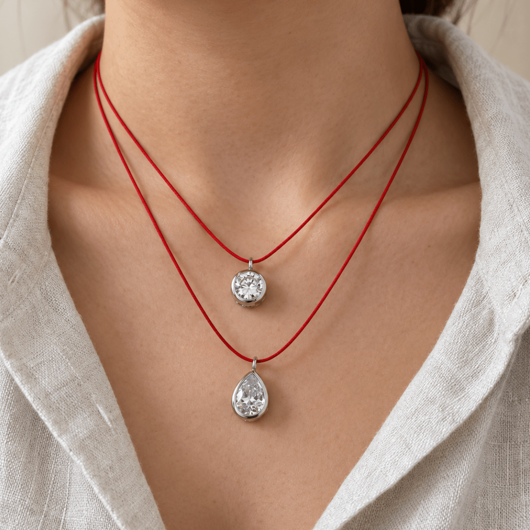 Scarlet Silver Drop Necklace - COLLARES - Malandra Jewelry - TC2690