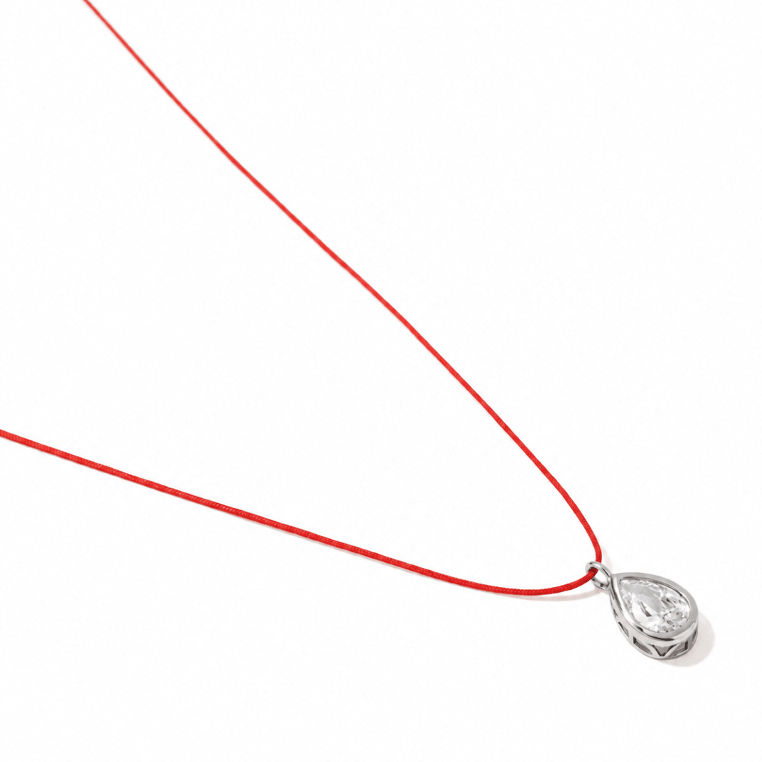 Scarlet Silver Drop Necklace - COLLARES - Malandra Jewelry - TC2690