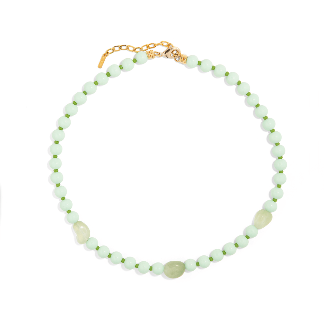 SEAFOAM GLOW SUMMER NECKLACE - COLLARES - Malandra Jewelry - TC1971