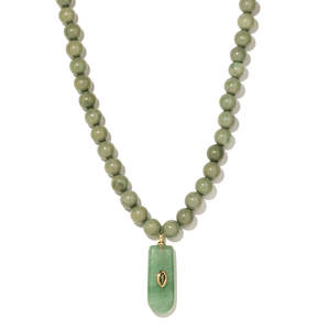 Seaglass Jade Gaia Necklace - COLLARES - Malandra Jewelry - TC2782