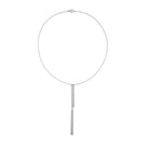 SECRET MESSAGE CUSTOM VERTICAL SILVER NECKLACE - COLLARES GRABADOS - Malandra Jewelry - ESYC3.P