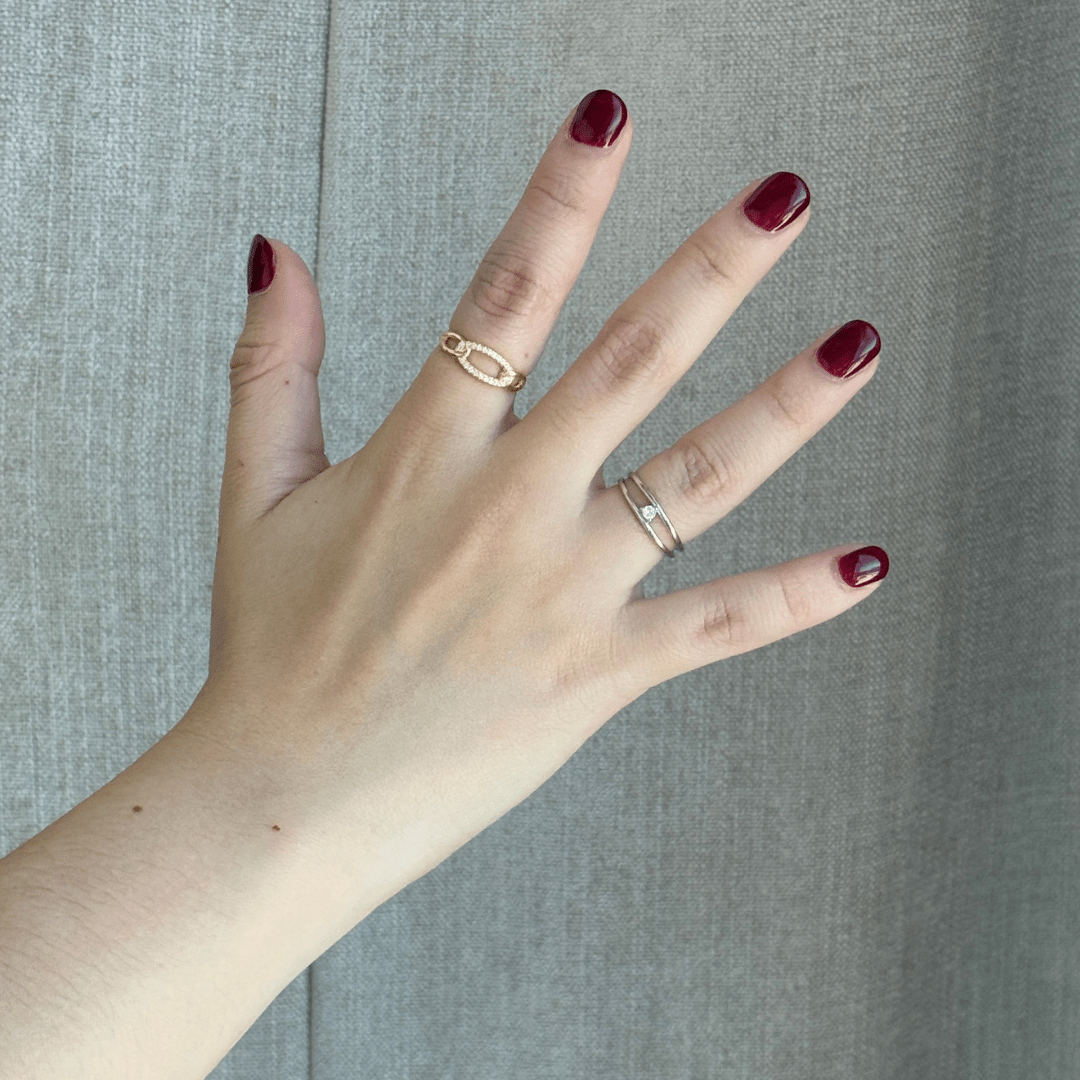 SERENA ETERNAL CHAIN RING - ANILLOS - Malandra Jewelry - EAWR88.6 - M240824000031
