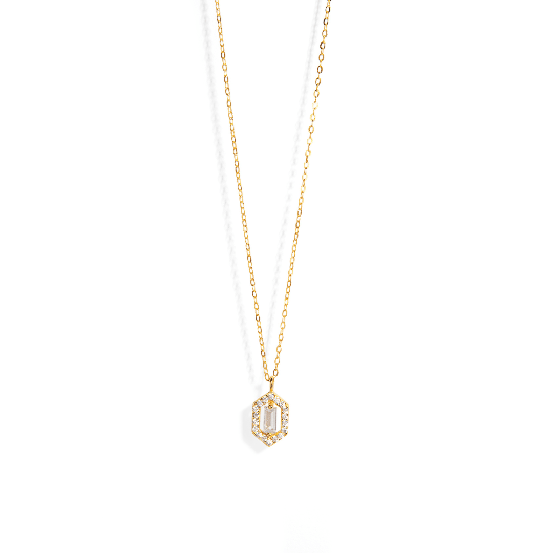 SERENA LUX HEXA NECKLACE - COLLARES - Malandra Jewelry - EAWC95 - MMN385