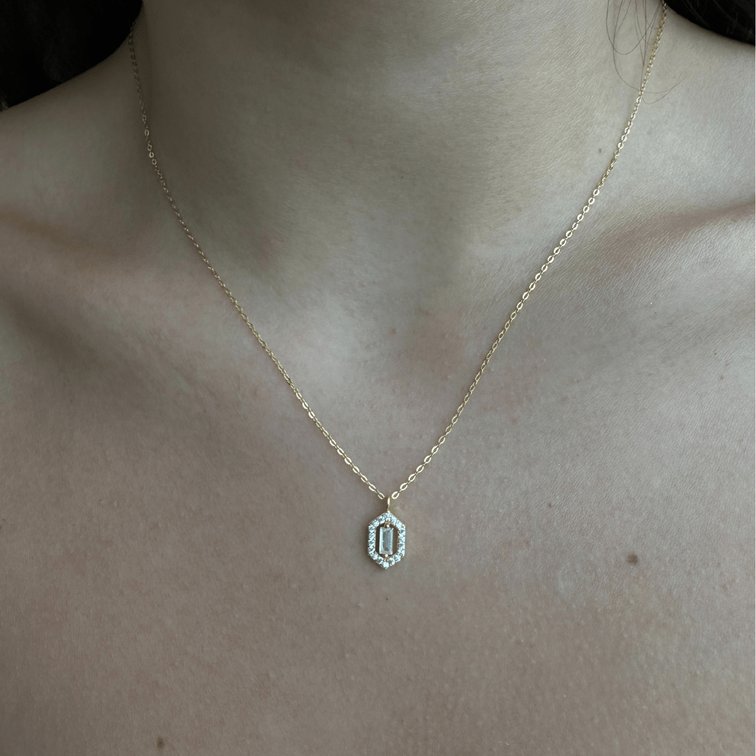SERENA LUX HEXA NECKLACE - COLLARES - Malandra Jewelry - EAWC95 - MMN385