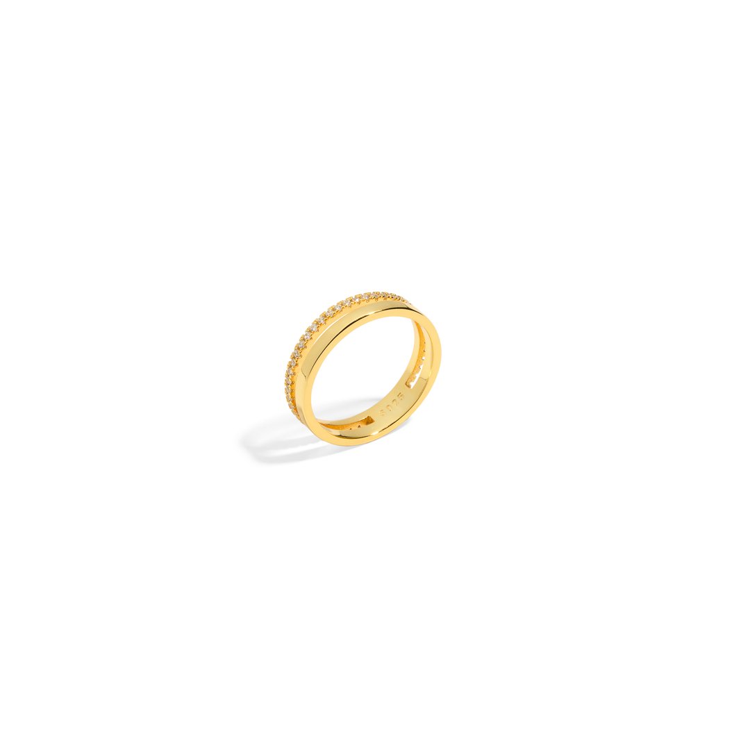 SERENA PLAIN & SPARK RING - ANILLOS - Malandra Jewelry - EAWR73.6 - M230828001586