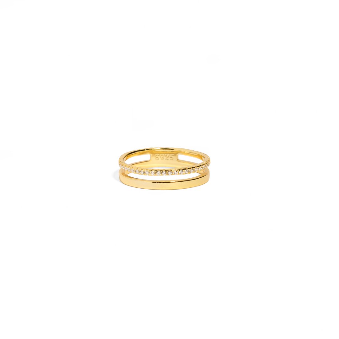 SERENA PLAIN & SPARK RING - ANILLOS - Malandra Jewelry - EAWR73.6 - M230828001586