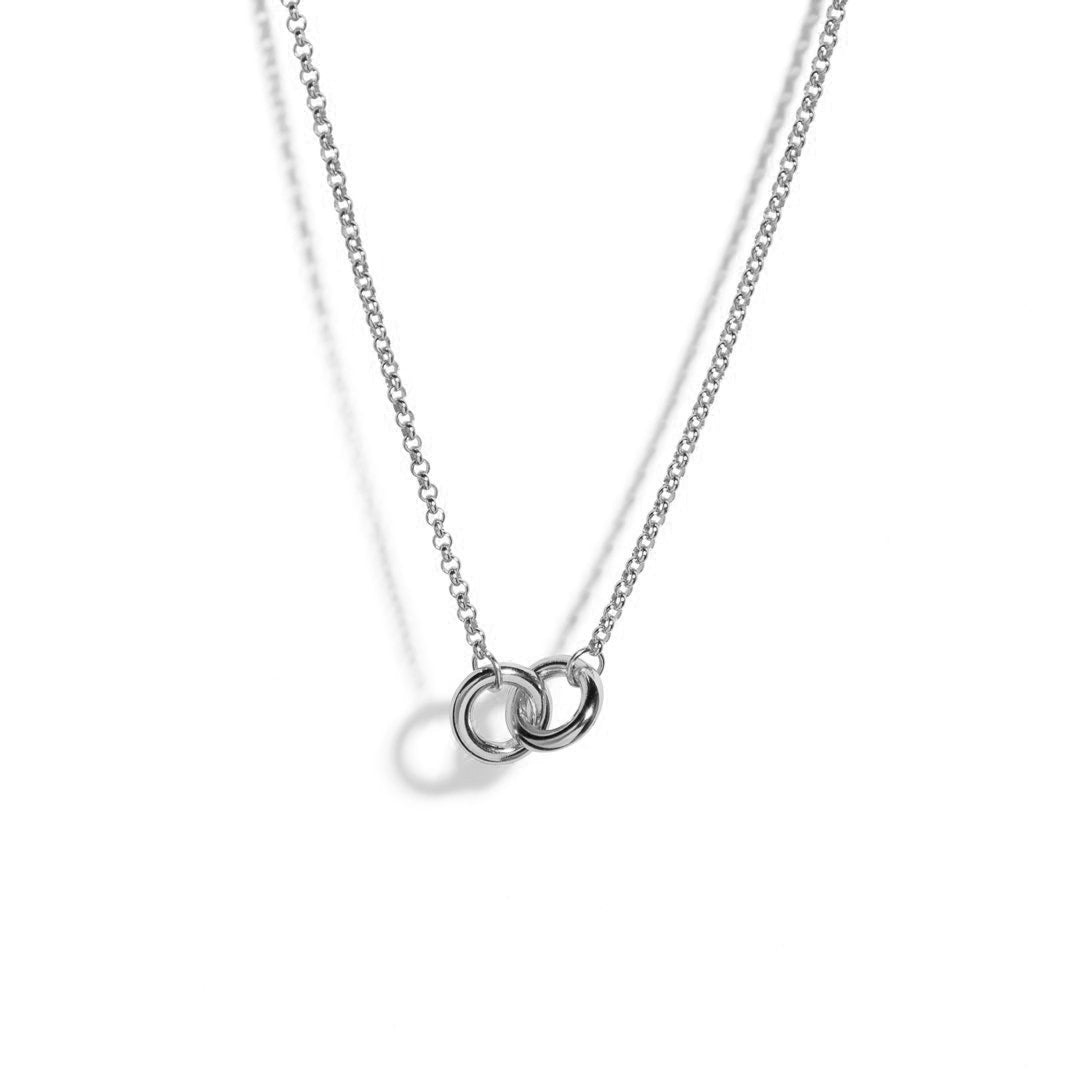 SERENA SILVER SOULMATE NECKLACE - COLLARES - Malandra Jewelry - ERC47.P-60305712345A