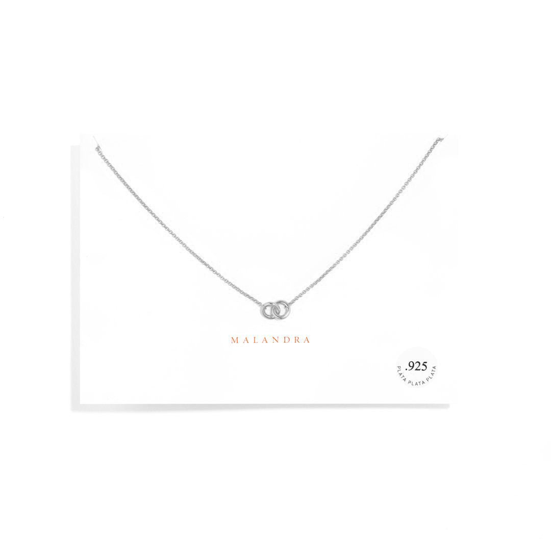 SERENA SILVER SOULMATE NECKLACE - COLLARES - Malandra Jewelry - ERC47.P-60305712345A