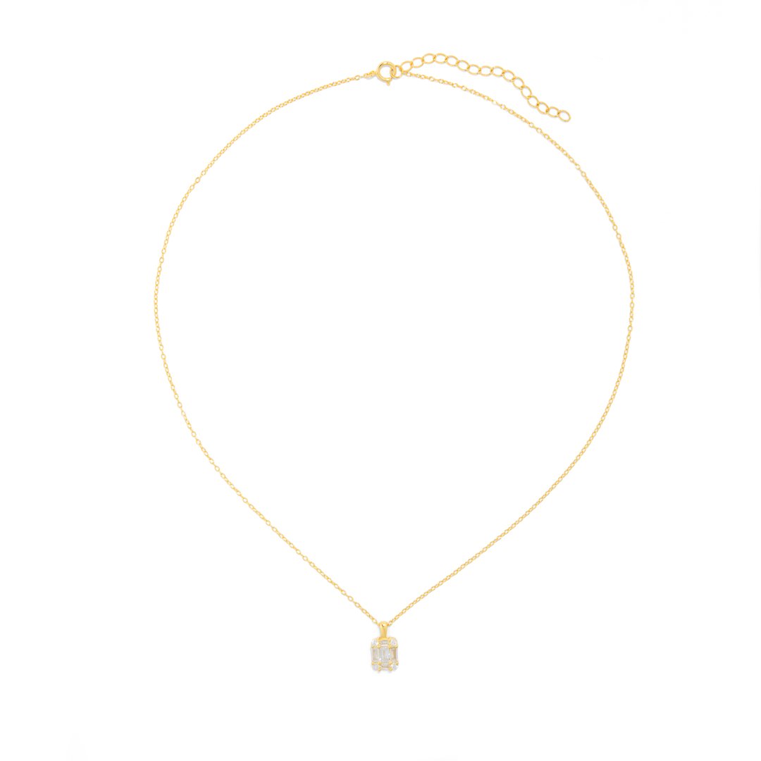 SERENA SQUARED NECKLACE - COLLARES - Malandra Jewelry - ERC37 - 60305481722C