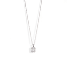 SERENA SQUARED SILVER NECKLACE - COLLARES - Malandra Jewelry - ERC37.P - 60305481722A