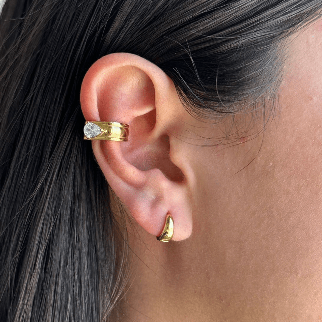 SHINE EDGE EAR CUFF - ARETES - Malandra Jewelry - EUWA263-JDE0306063