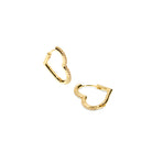 SHINING HEARTS HOOPS - ARETES - Malandra Jewelry - AA1417 - D66092