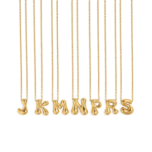 SHINY BALLOON INITIAL NECKLACE - COLLARES - Malandra Jewelry - AC1444.A - G02693
