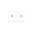 SHINY CRYSTAL NAVY STUDS - ARETES - Malandra Jewelry - ZWA49.A - QX05454Y