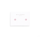 SHINY CRYSTAL PINK STUDS - ARETES - Malandra Jewelry - ZWA50.R - QX05454Y