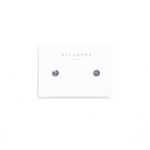SHINY CRYSTAL VIOLET STUDS - ARETES - Malandra Jewelry - ZWA49.M - QX05454Y