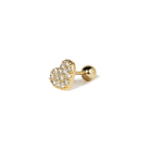 SHINY HEART PIERCING - ARETES - Malandra Jewelry - ZTA11