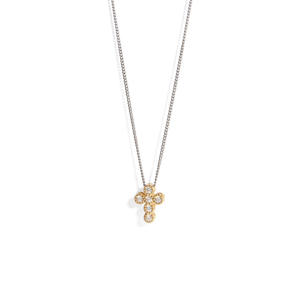SHINY MINI CROSS NECKLACE - COLLARES - Malandra Jewelry - XRC106 - IND410 MGDCRY